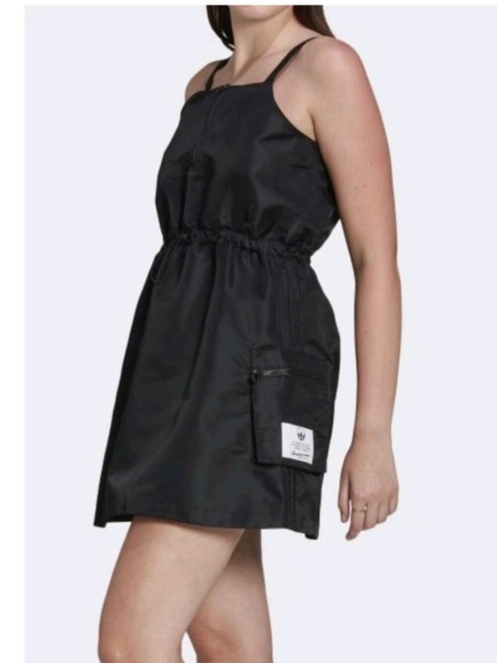 Adidas Originals Nylon Dress Black S Athleisure - Picture 3 of 16